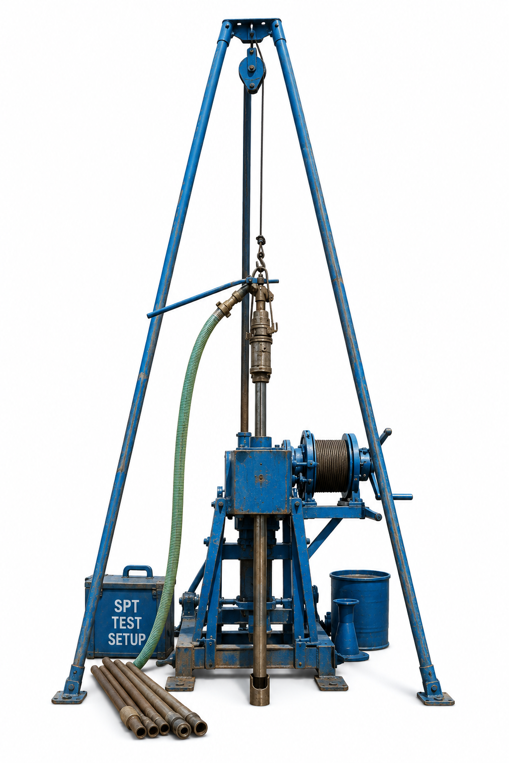 SPT Testing Setup