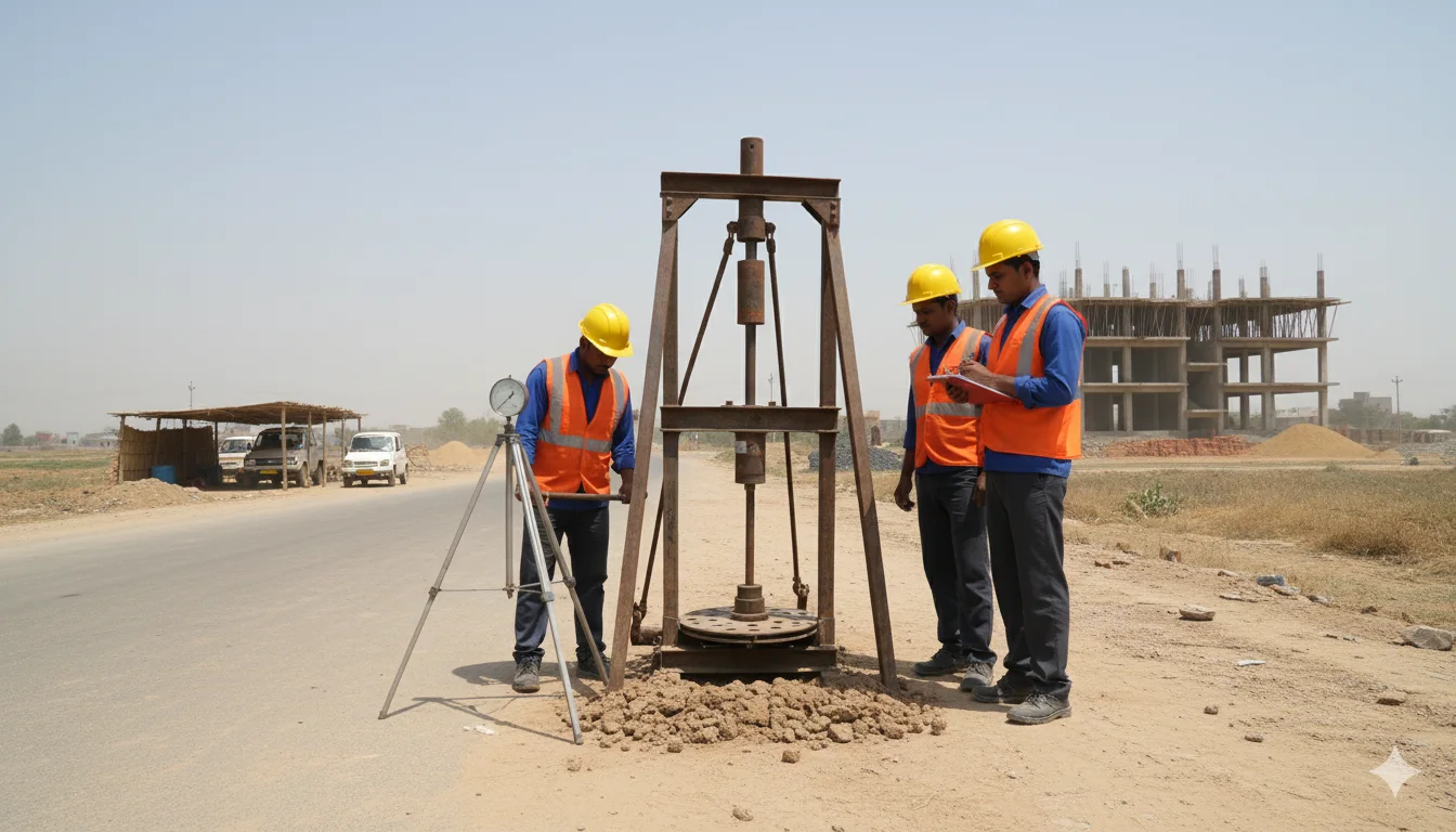 Field California Bearing Ratio Test