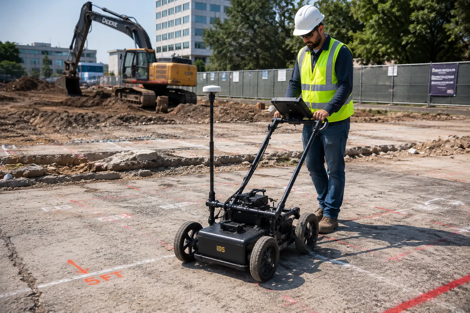 GPR Survey Before Excavation
