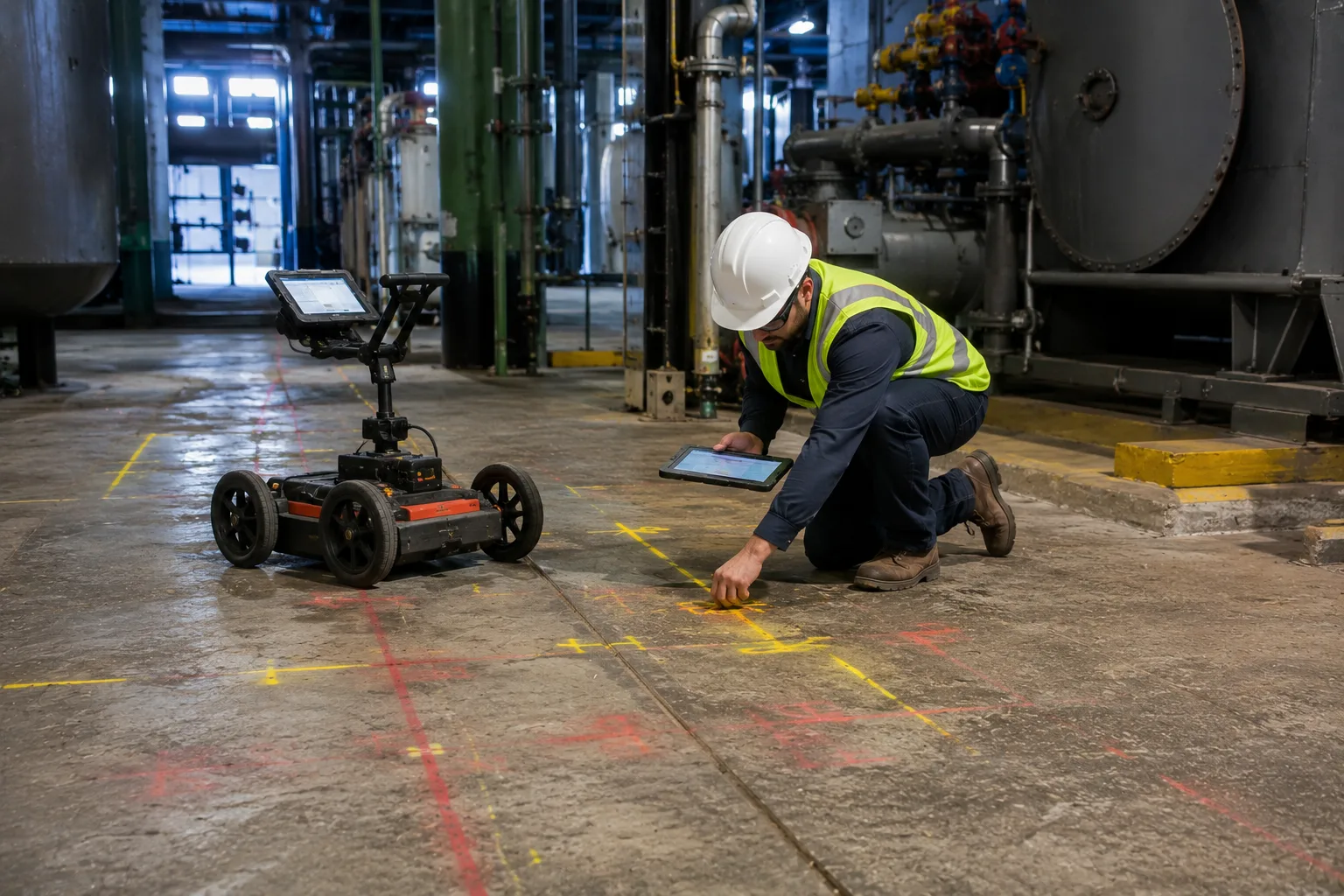 GPR Survey for Industrial Plants