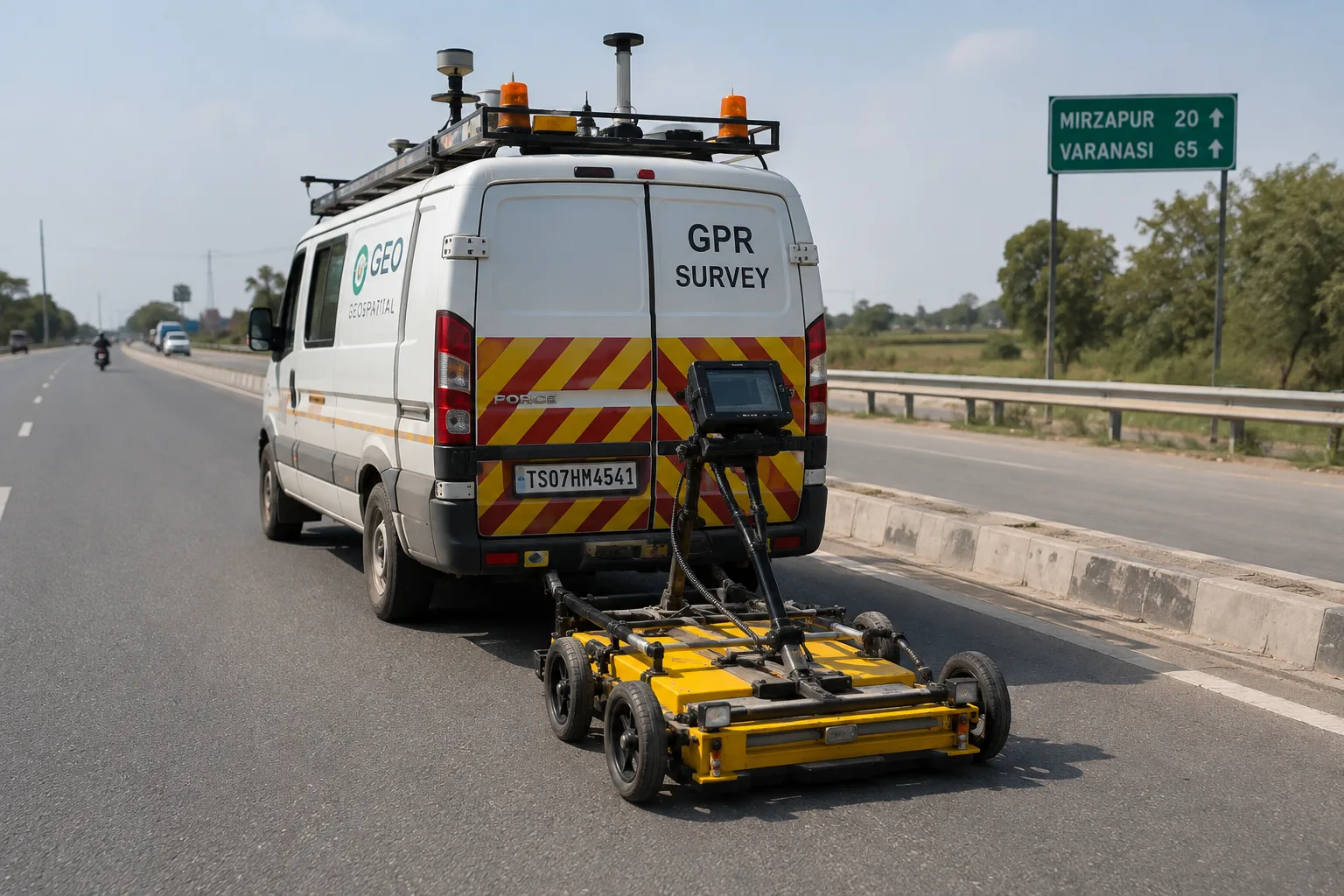 GPR Survey for Road Construction