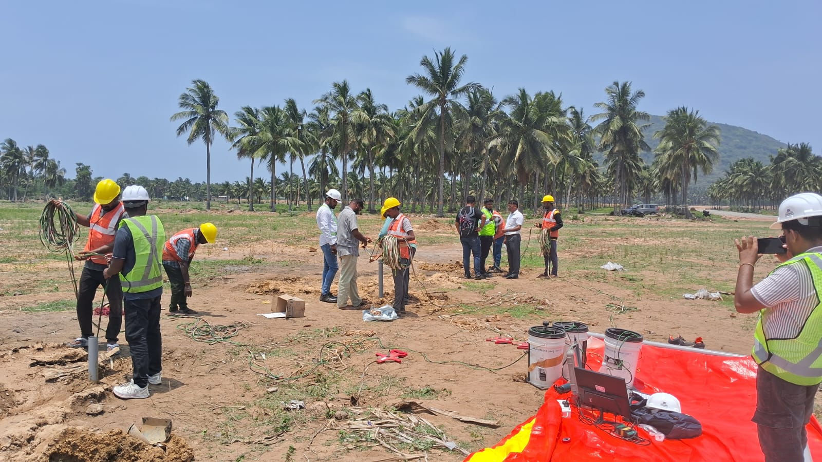 Seismic Cross Hole Test