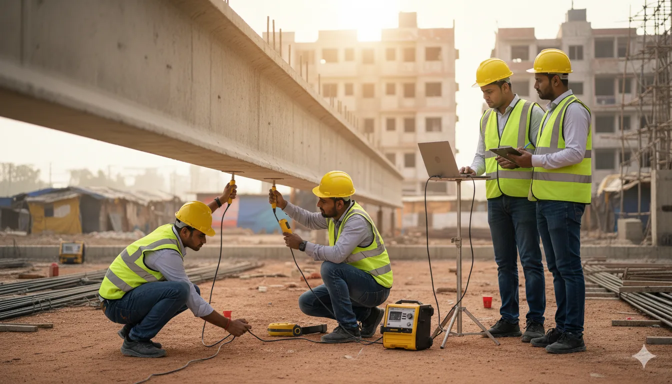 Ultrasonic Pulse Velocity Test